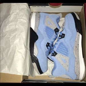 *New*Air Jordan 4 Retro University Blue(PS)
